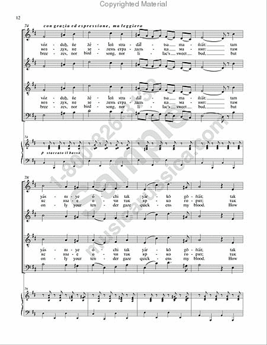 Travelling Song 4-Part scores gallery preview page 10