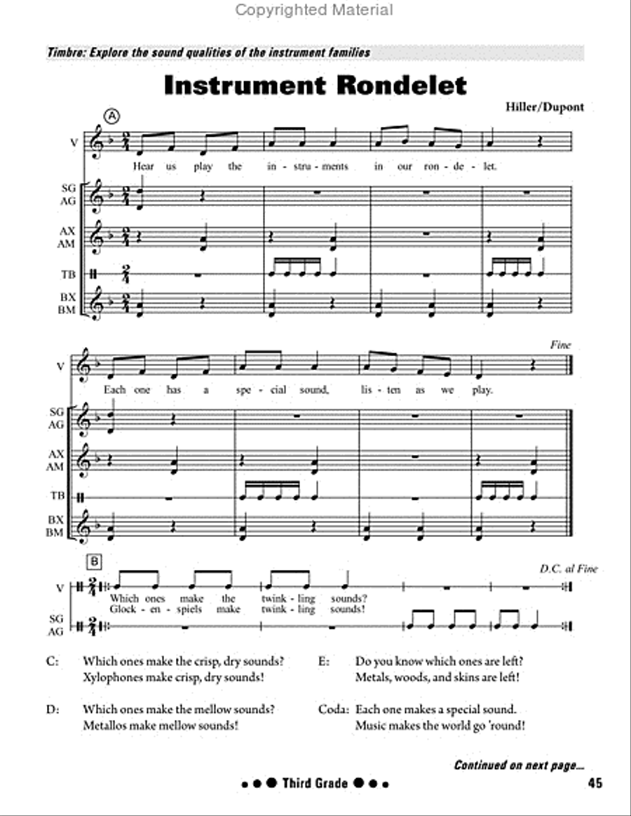 What to Teach When - Grades 2-3 CD scores gallery preview page 7