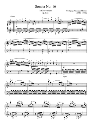 Book cover for Piano Sonata C major K 545