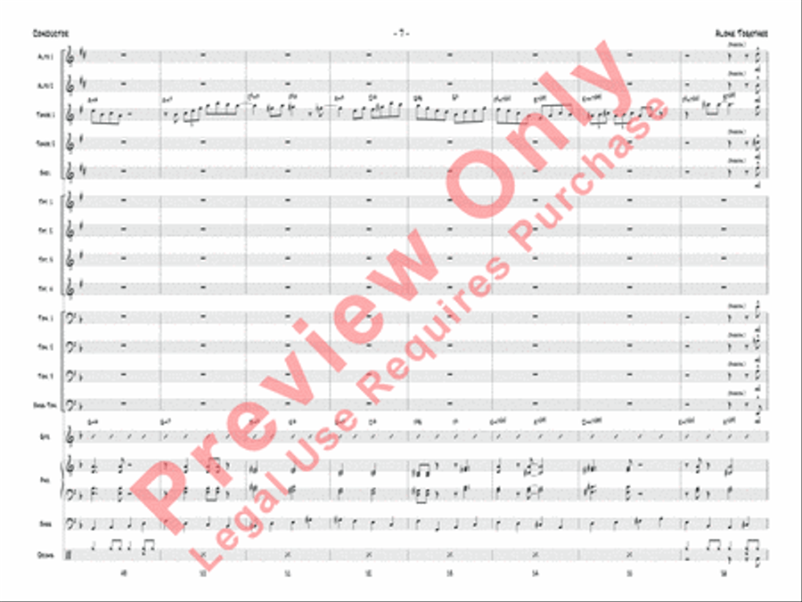 Alone Together Jazz Ensemble scores gallery preview page 10