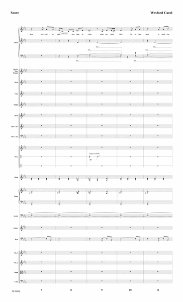 Wexford Carol - Downloadable Orchestral Score and Parts