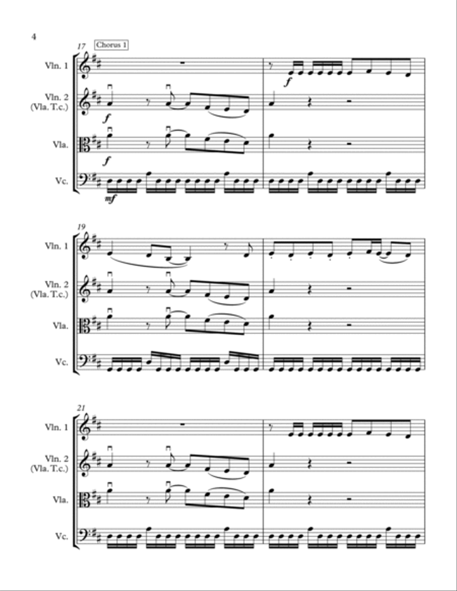 Best Day Of My Life String Trio scores gallery preview page 4