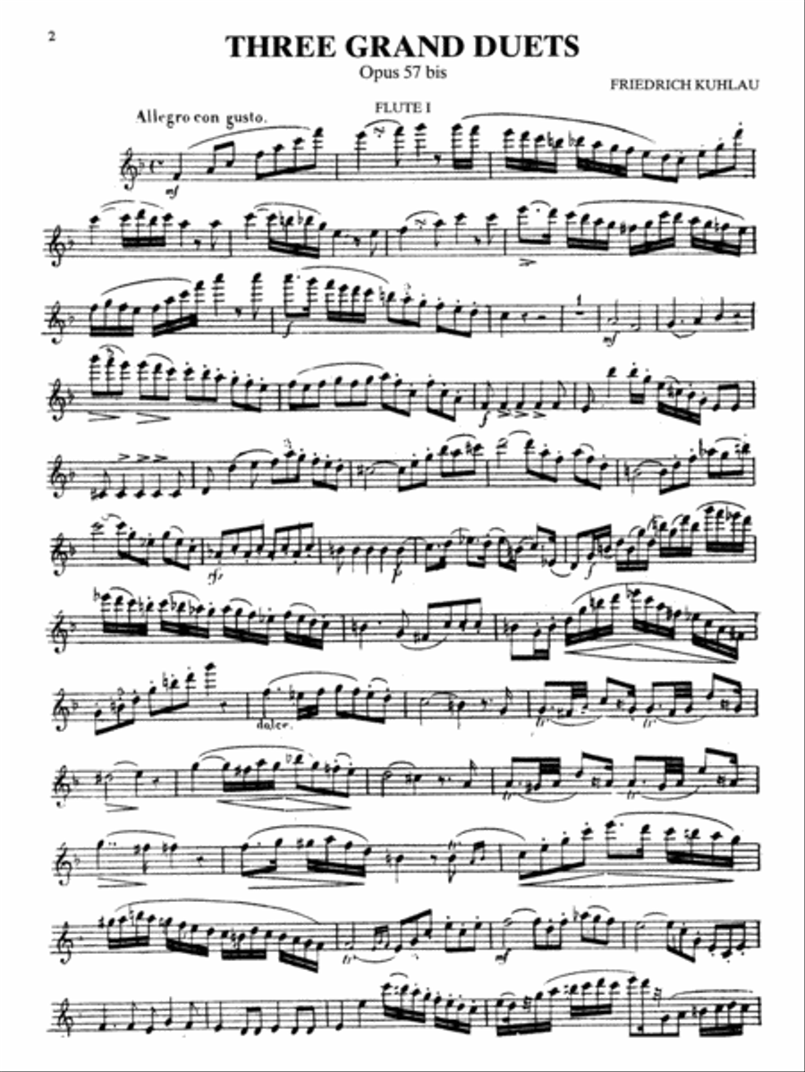 Six Duets For Two Flutes - Opus 57bis and 81 Flute Duet scores gallery preview page 3