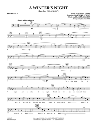 A Winter's Night (Based On "Silent Night") - Trombone 3