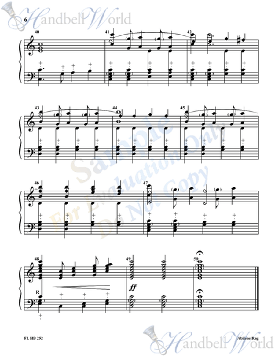 Abilene Rag 3-Octaves scores gallery preview page 5