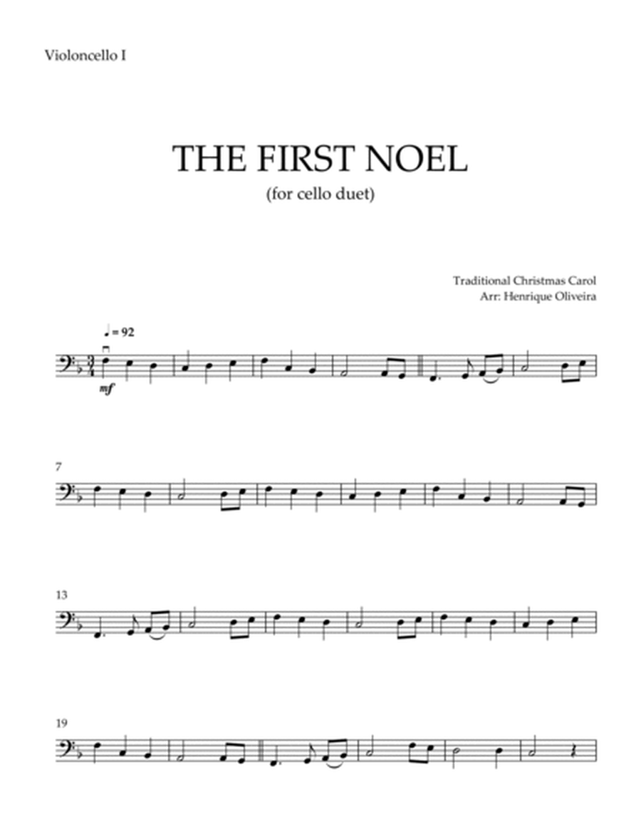 The First Noel (Cello Duet) - Beginner Level image number null