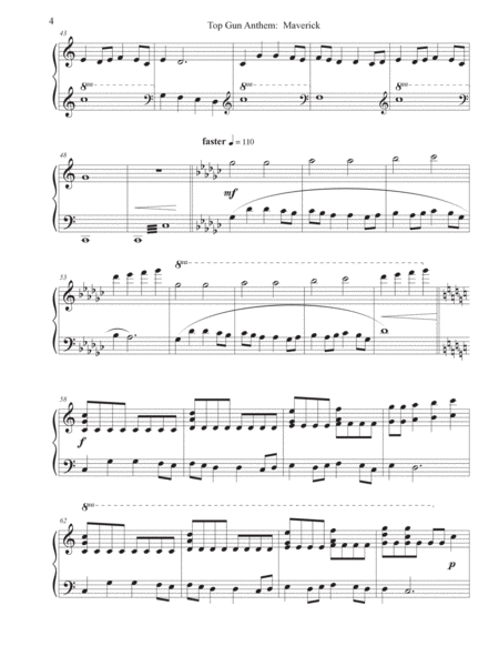Top Gun: Maverick Anthem for piano solo Sheet music for Piano (Solo)