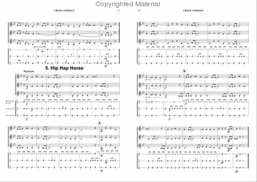 Crazy Animals Brass Band scores gallery preview page 6