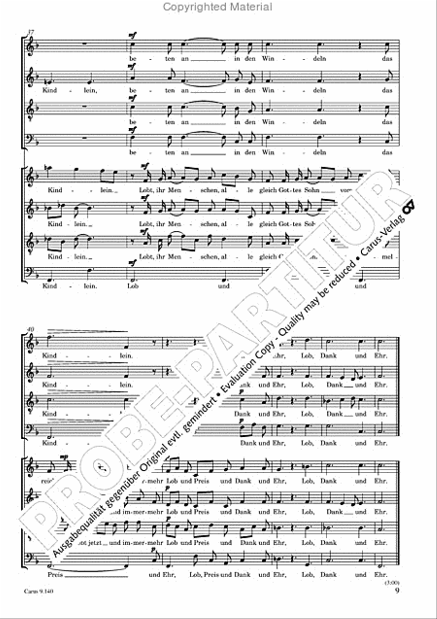 Cornelius / Gottwald: Three Christmas Songs Score scores gallery preview page 10