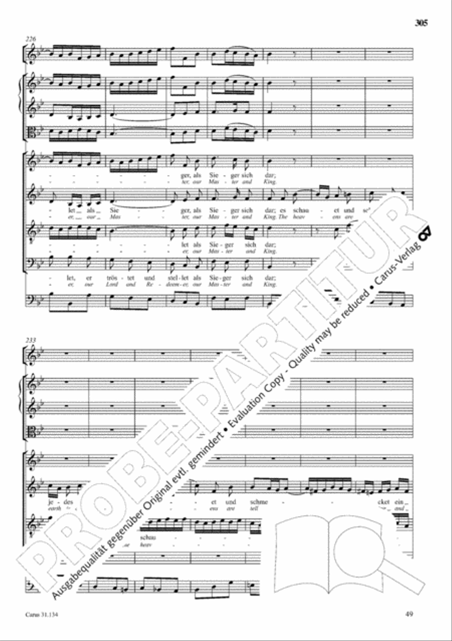 The Complete Sacred Vocal Works (Das geistliche Vokalwerk) Voice scores gallery preview page 306