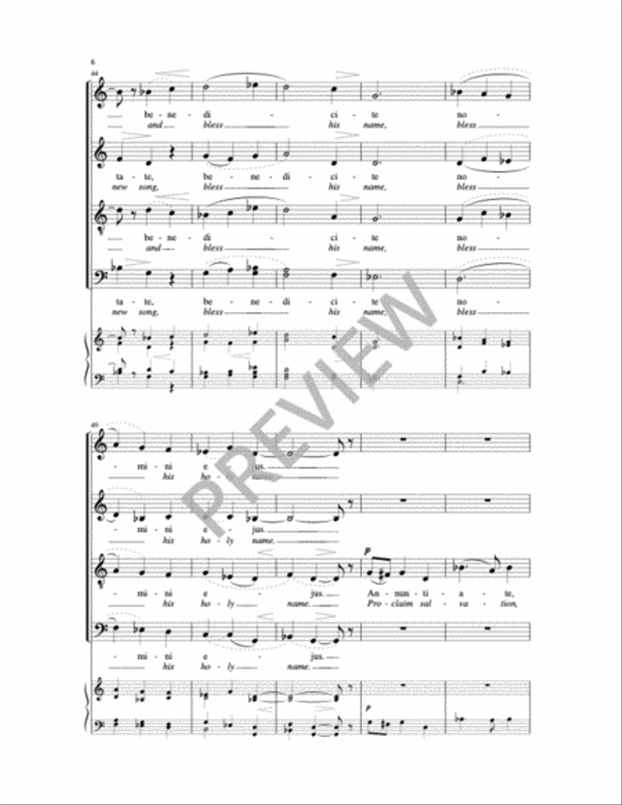 Cantate Domino Cantate Domino Choir scores gallery preview page 2