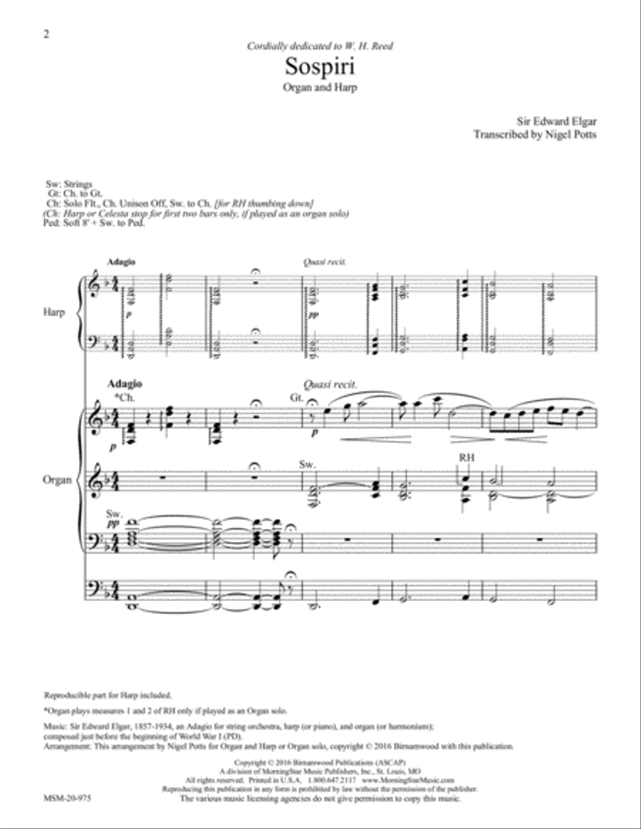 Sospiri Harp scores gallery preview page 1