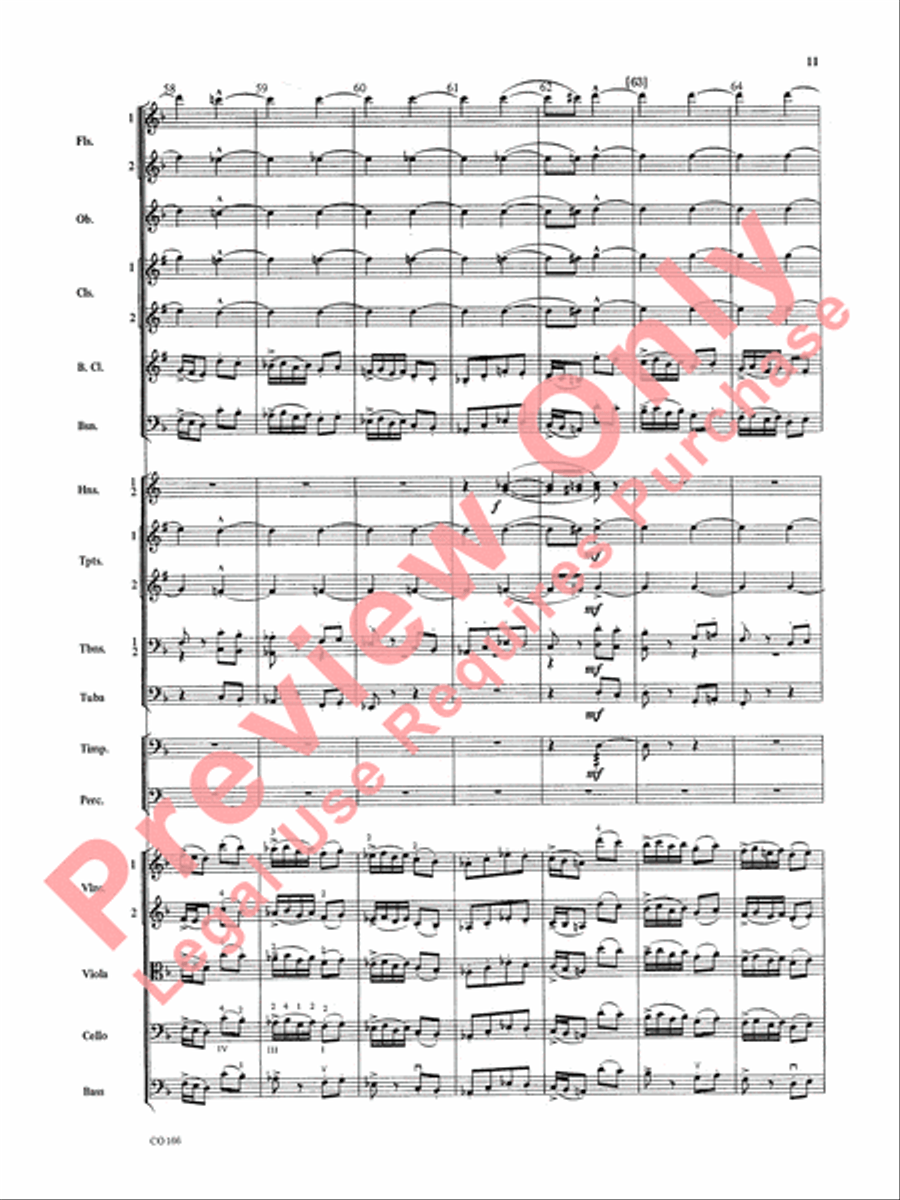 Bacchanale from Samson & Delilah (Score Only) Full Orchestra scores gallery preview page 14
