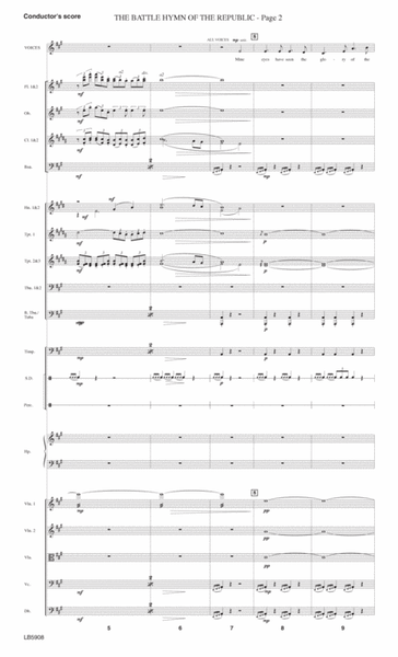 Battle Hymn of the Republic (arr. Roy Ringwald) - Full Score