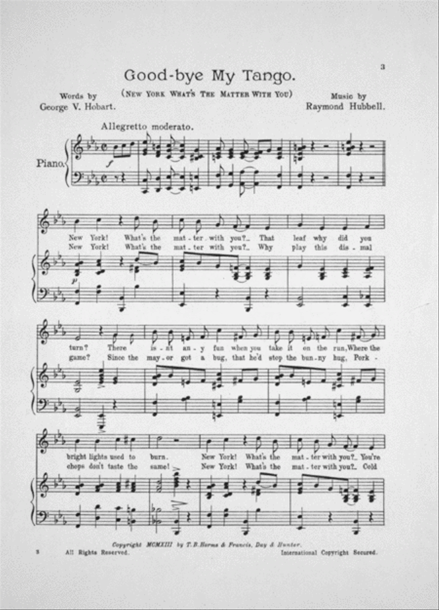 Good-bye My Tango Voice scores gallery preview page 2