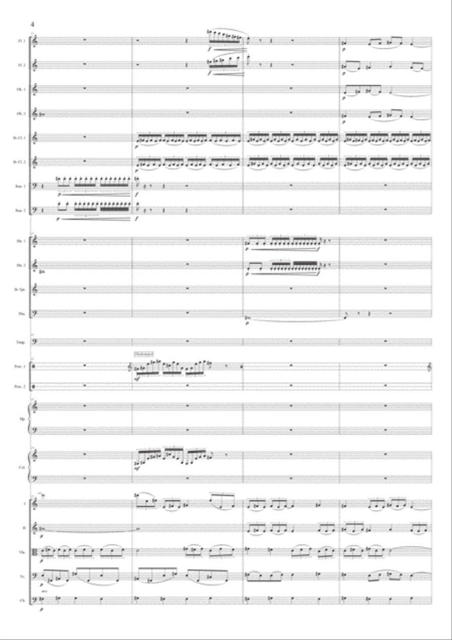 Claudio Bianchi: UNSAID (ES-20-005) - Score Only Chamber Orchestra scores gallery preview page 6