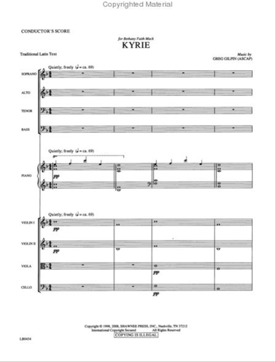 Kyrie Kyrie Choir scores gallery preview page 2