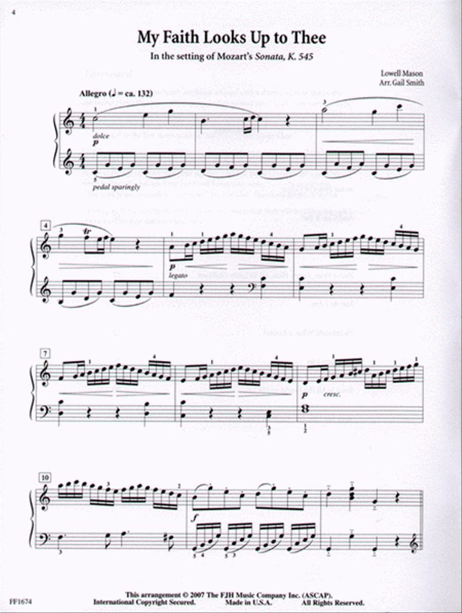 Hymns and Classics Hymns and Classics Piano Solo scores gallery preview page 3