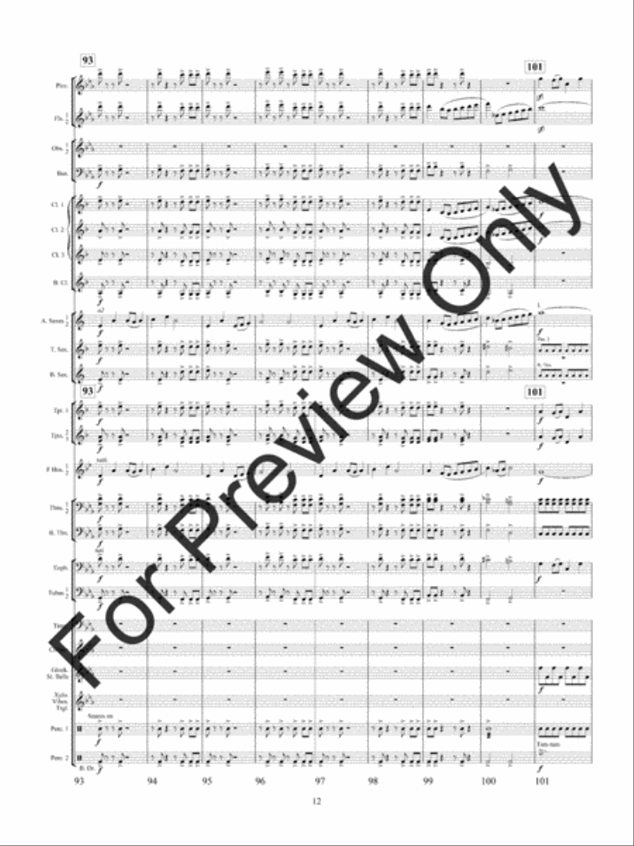Winterfest (Score) Concert Band scores gallery preview page 15