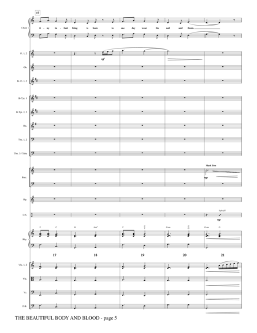 The Beautiful Body And Blood - Full Score Choir scores gallery preview page 5
