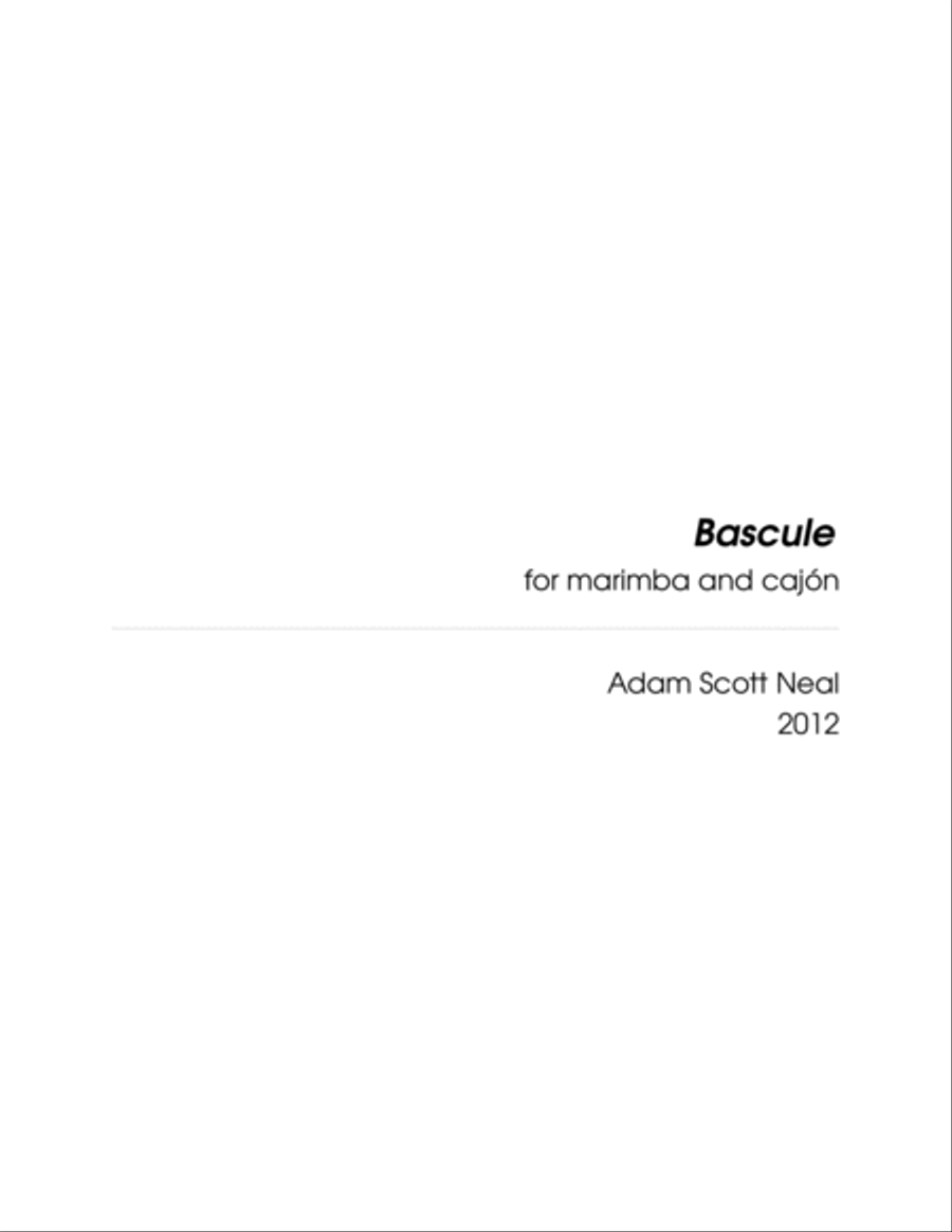Bascule Percussion Ensemble scores gallery preview page 3