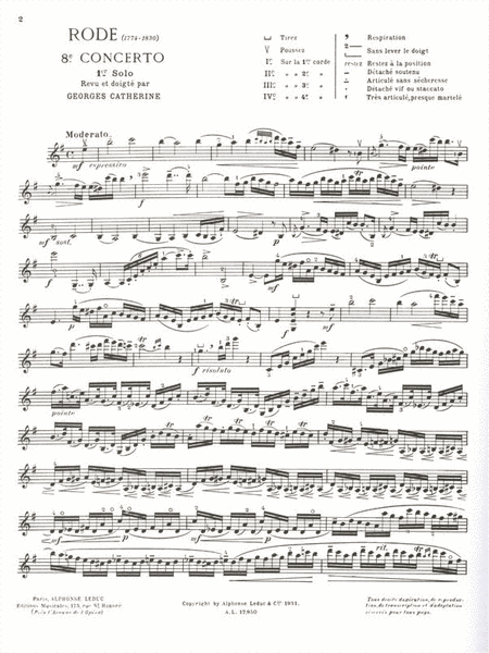 Premier Solos Concertos Classiques - Concerto No. 8, Solo No. 1