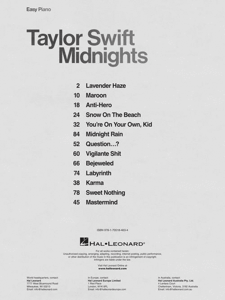 Taylor Swift – Midnights