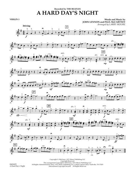 A Hard Day's Night - Violin 1