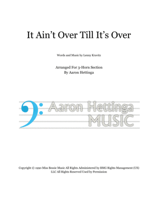 Book cover for It Ain't Over 'til It's Over