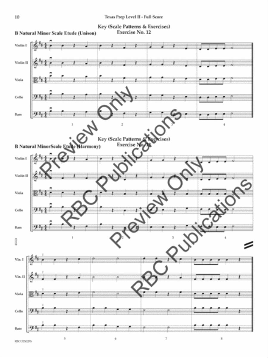 Texas Prep Level II (Score) Orchestra scores gallery preview page 9