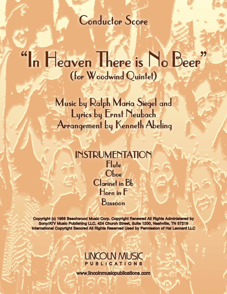 In Heaven There Is No Beer Woodwind Quintet scores gallery preview page 1