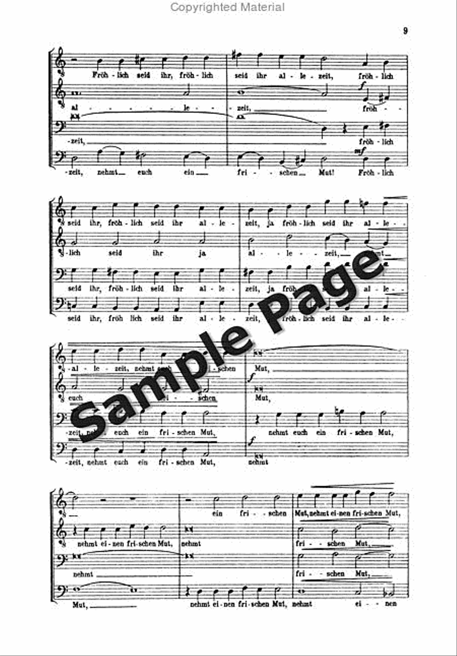 Hindemith Variationen Tanzlied TTBB scores gallery preview page 10