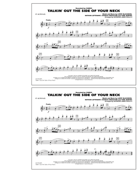 Talkin' Out The Side Of Your Neck - Eb Alto Sax