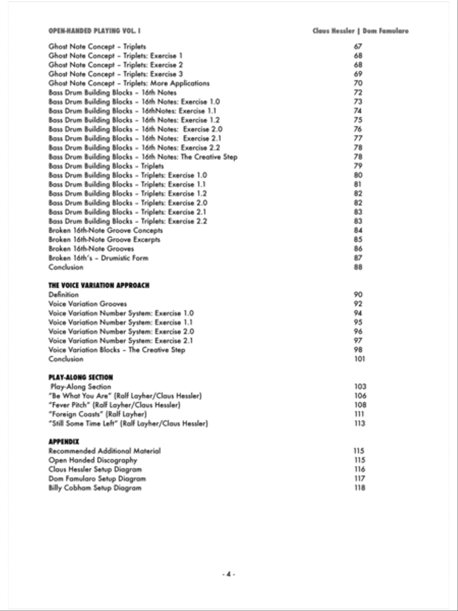 Open-Handed Playing, Volume 1 Drum Set scores gallery preview page 5
