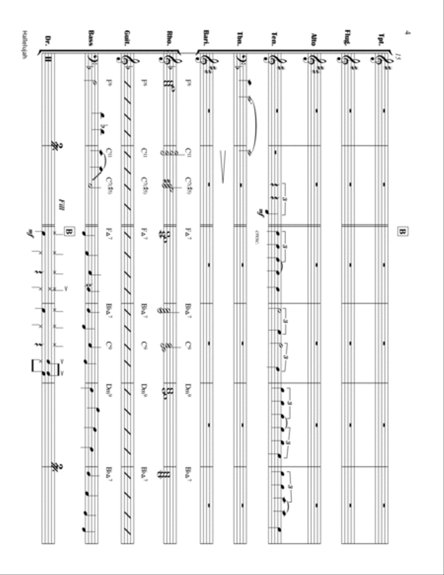 Hallelujah Jazz Ensemble scores gallery preview page 4