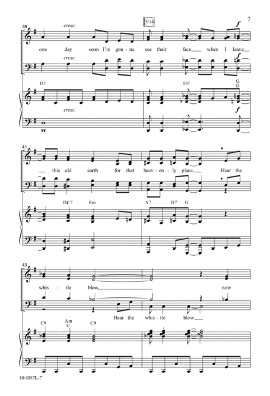 Ride the Glory Train Ride the Glory Train 4-Part scores gallery preview page 7