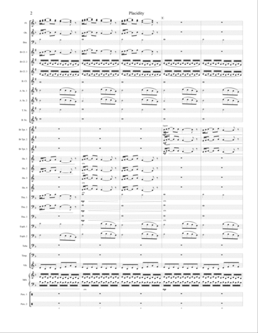 Placidity Concert Band scores gallery preview page 2