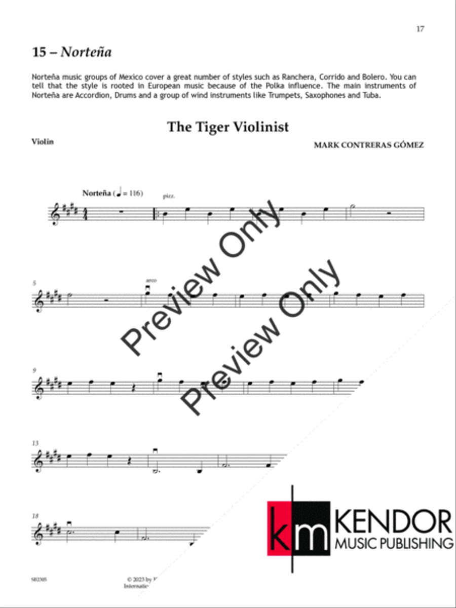 The Latin American String Collection Violin scores gallery preview page 18