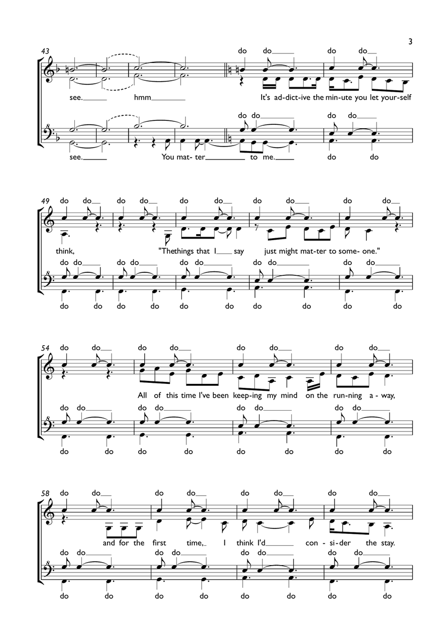 You Matter To Me You Matter To Me SSAA scores gallery preview page 3