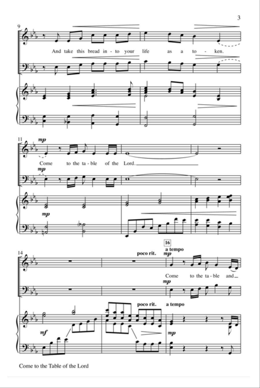 Come to the Table of the Lord 2-Part scores gallery preview page 3