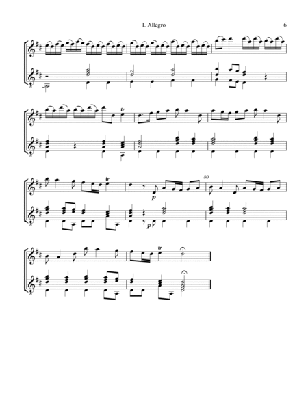 Allegro (i) from La Primavera (Spring) RV. 269 for flute (violin) and guitar image number null