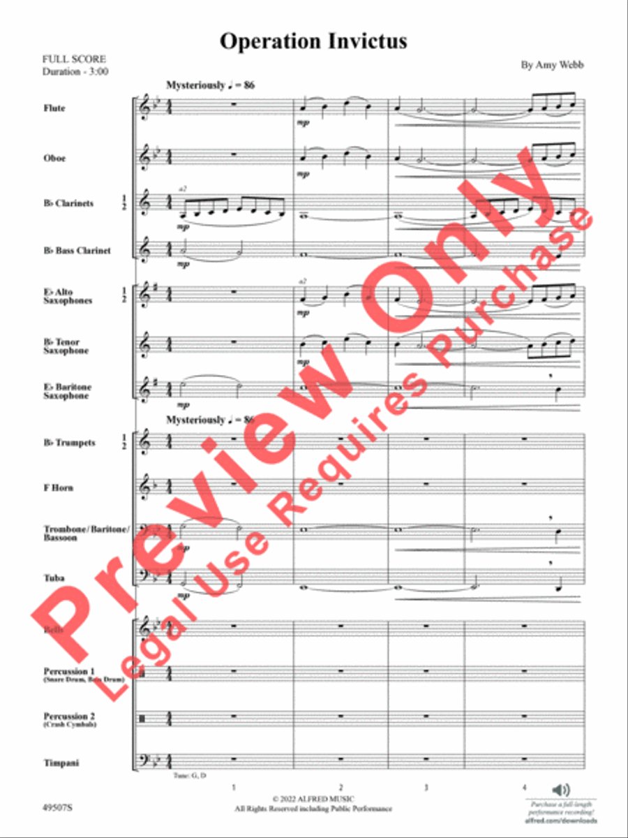 Operation Invictus Concert Band scores gallery preview page 4