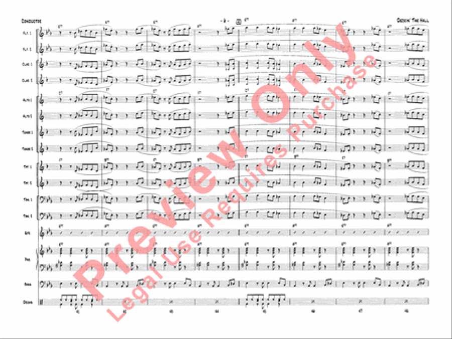Deckin' the Hall Jazz Ensemble scores gallery preview page 9