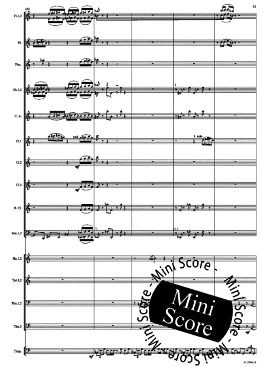 Concerto for Percussion and Band Concert Band scores gallery preview page 35