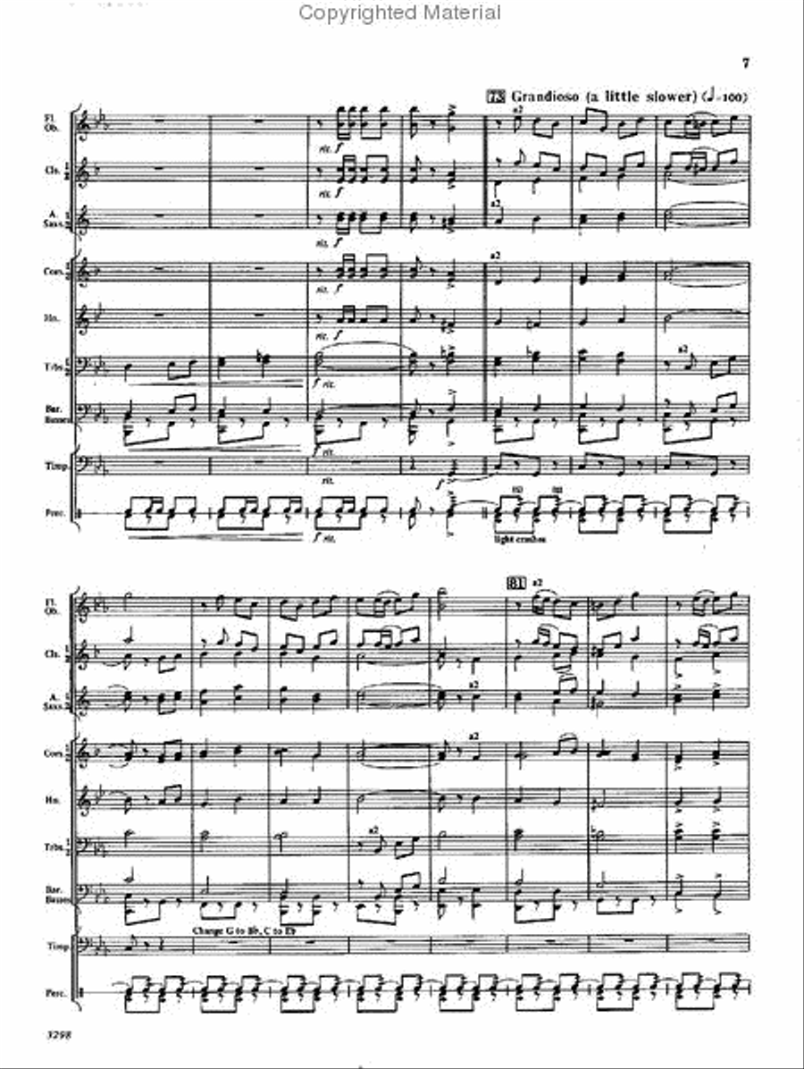 Command March Concert Band scores gallery preview page 7
