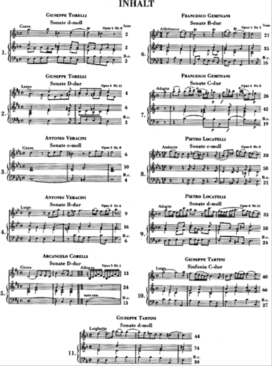 Italian Violin Music of the Baroque Era – Volume I Violin Solo scores gallery preview page 2