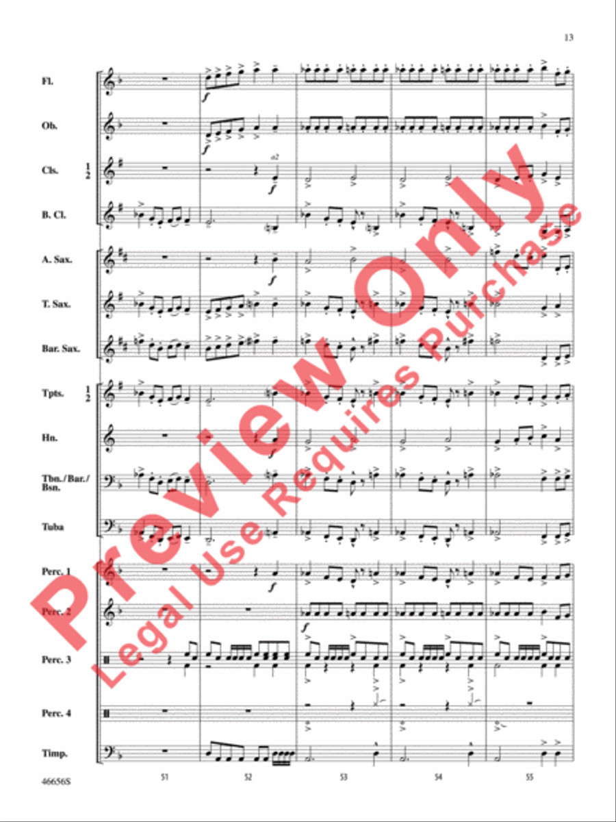 Cha'La Concert Band scores gallery preview page 14