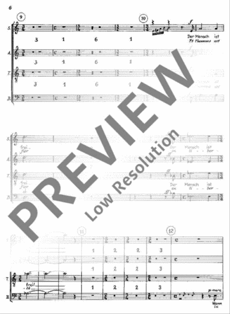 Kantate Nr. 6 4-Part scores gallery preview page 7