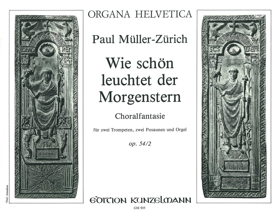Wie schön leuchtet der Morgenstern (How lovely shines the morning star) Brass Ensemble scores gallery preview page 1