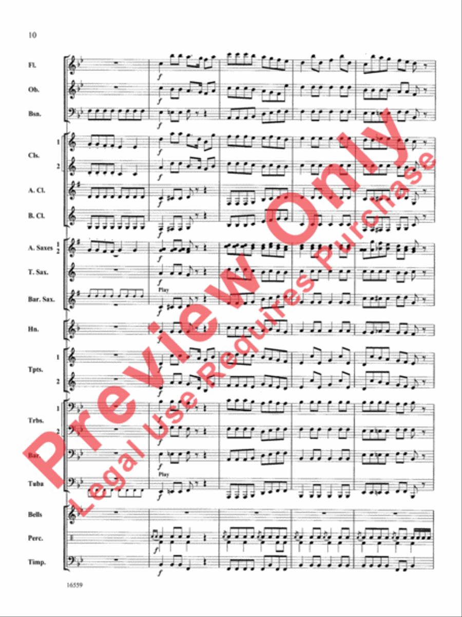March Slav Concert Band scores gallery preview page 11
